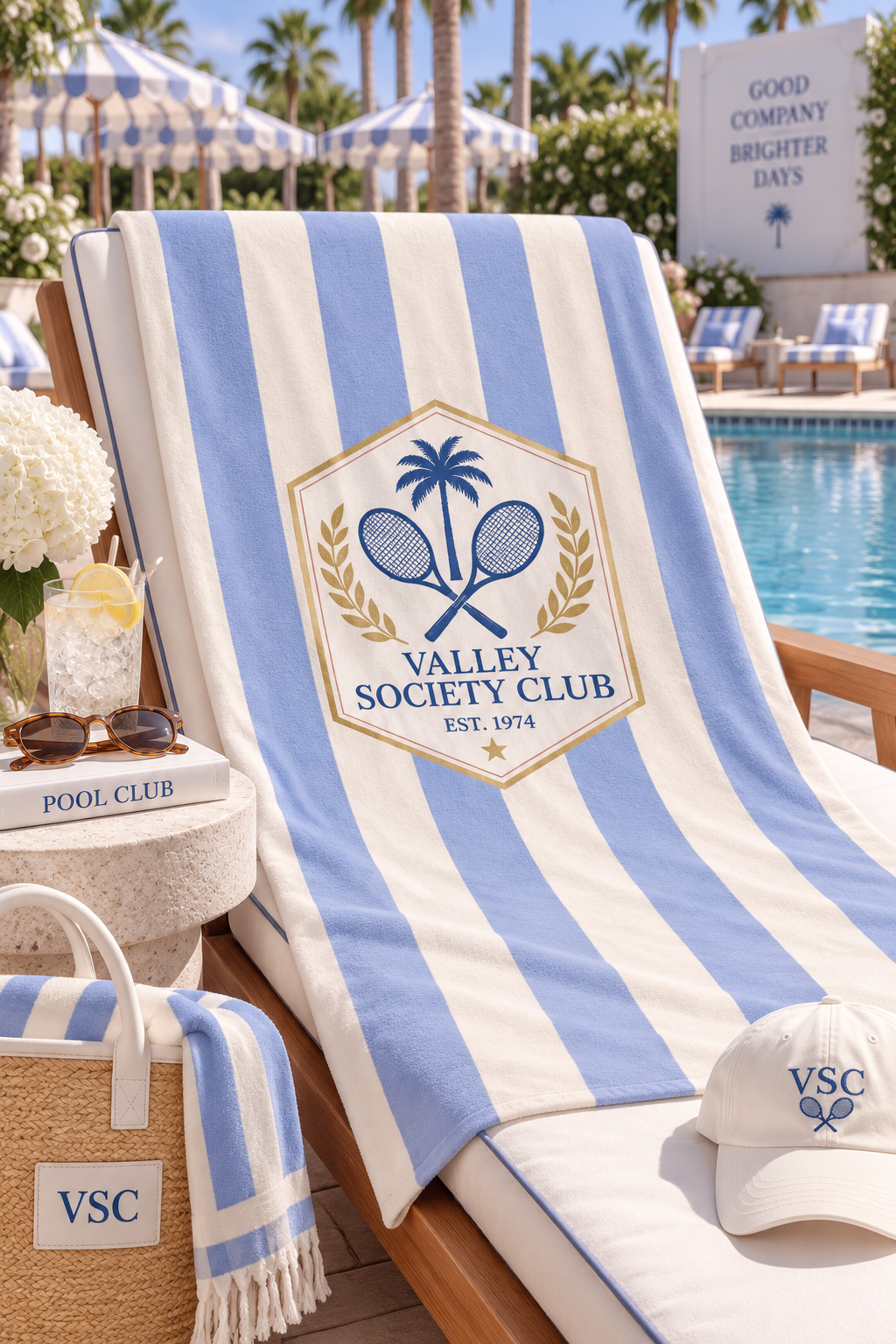Racquet Club Beach Towel