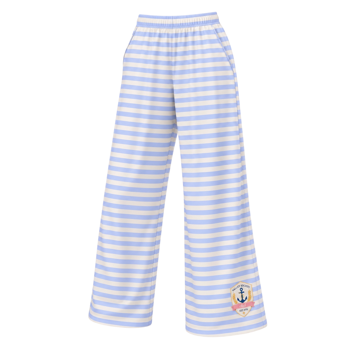 Club Stripe Wide-leg Pants